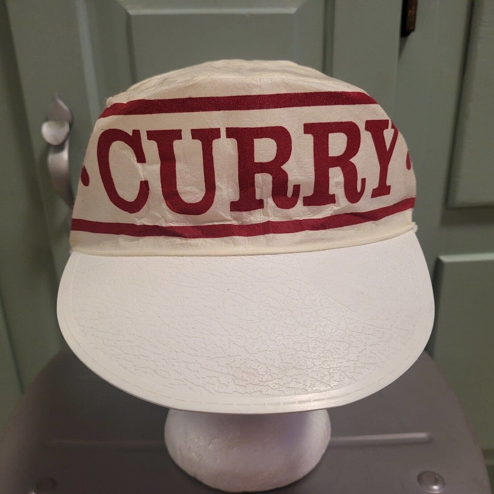 VTG 80s Curry College Colonels‎ University USA Union Made Painters Hat Cap